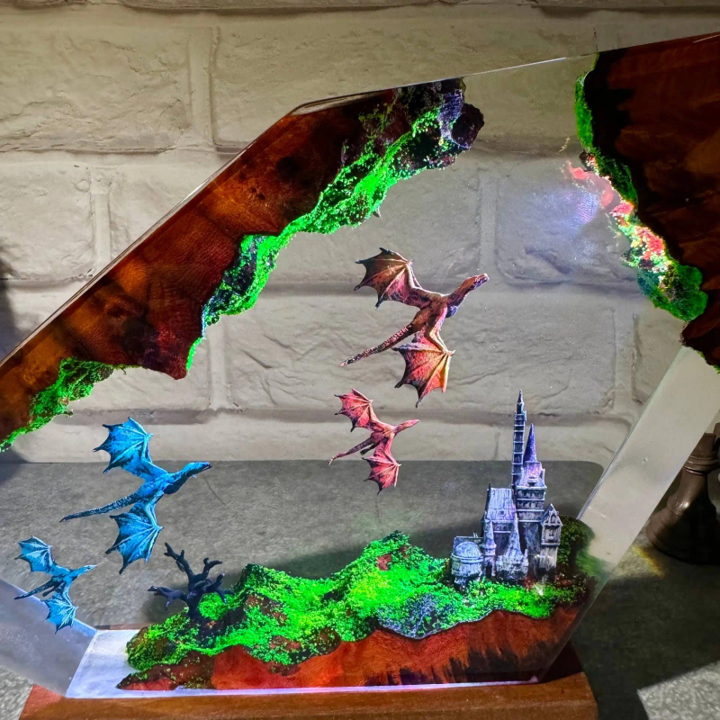 Resin Art Lamp Night Light Fir - Art Craft Night review and price