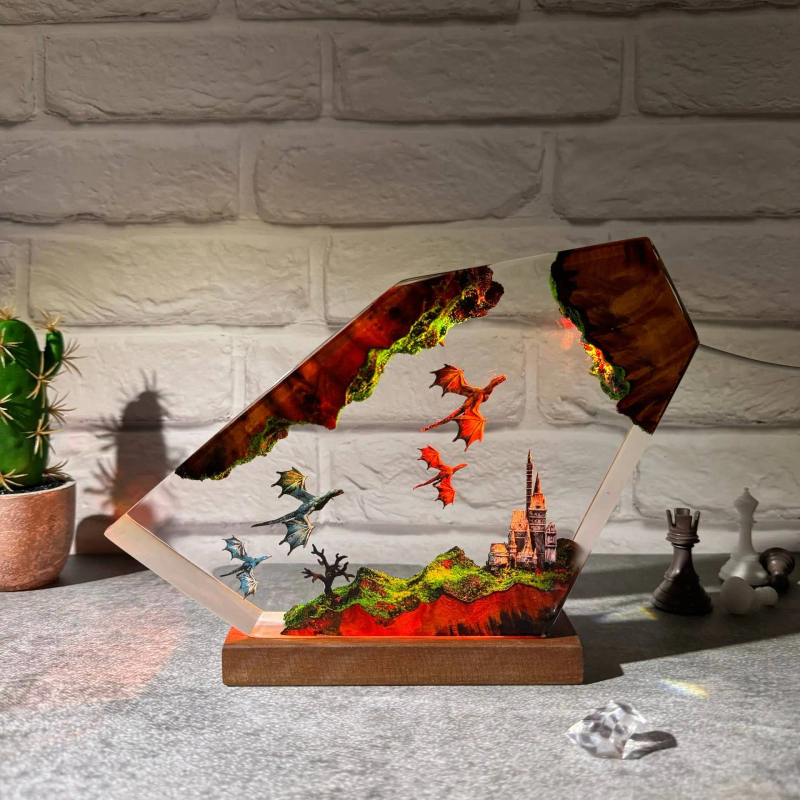 Resin Art Lamp Night Light Fir - Art Craft Night review and price