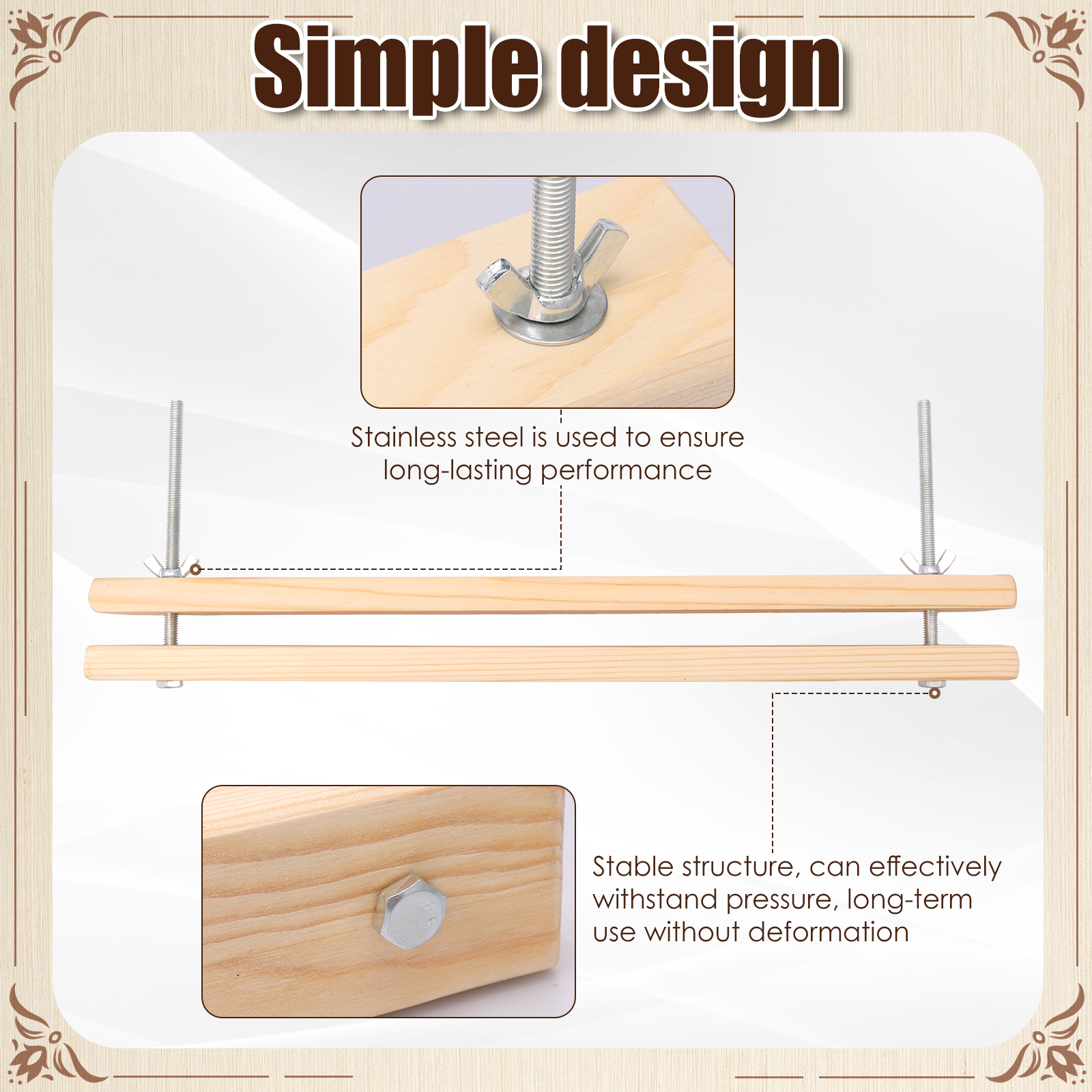 Wooden Book Press Kit DIY Gree - Bookbinding Supply Kit review and price
