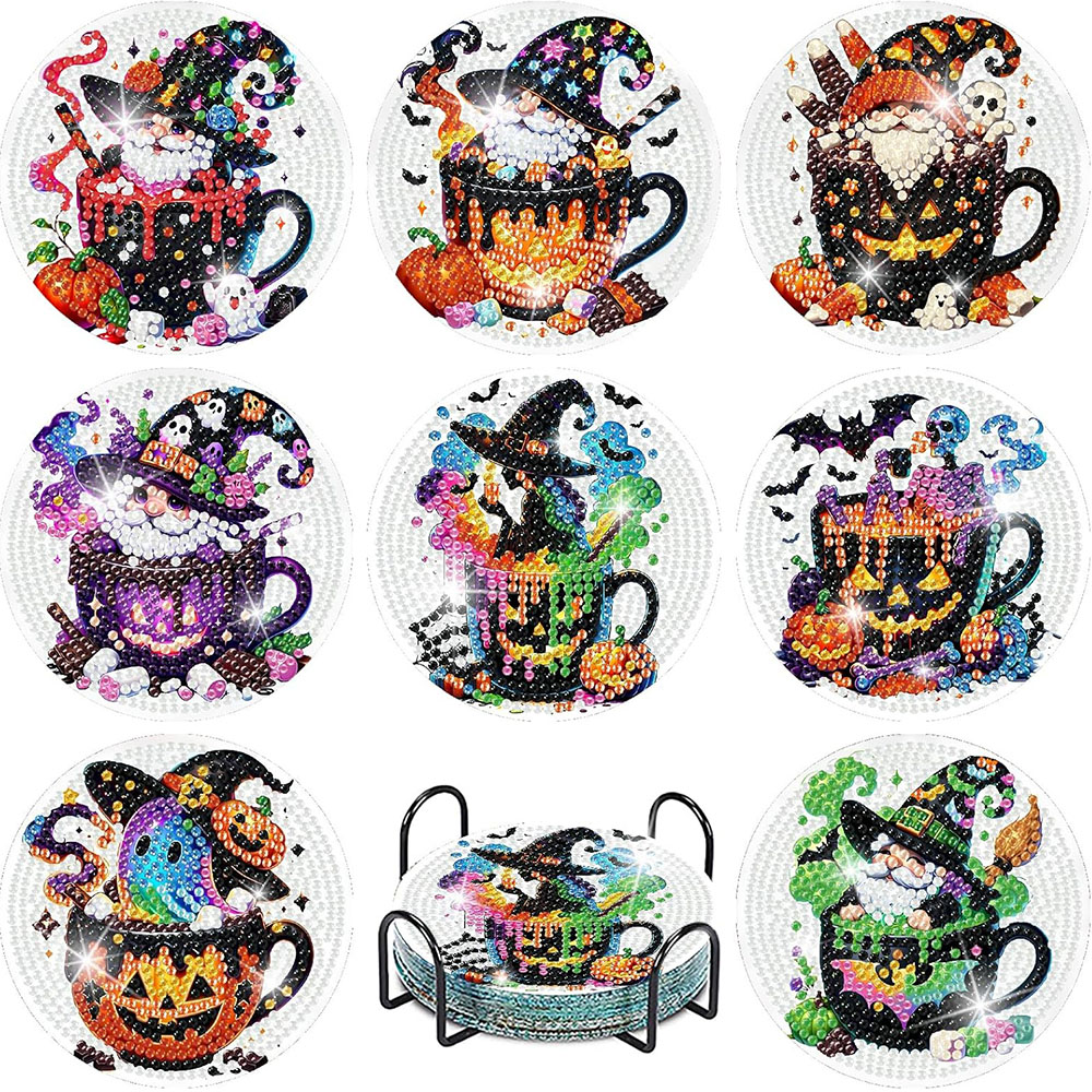 8PCS 5D Halloween Gnome Diamon - Art Craft Adult review and price