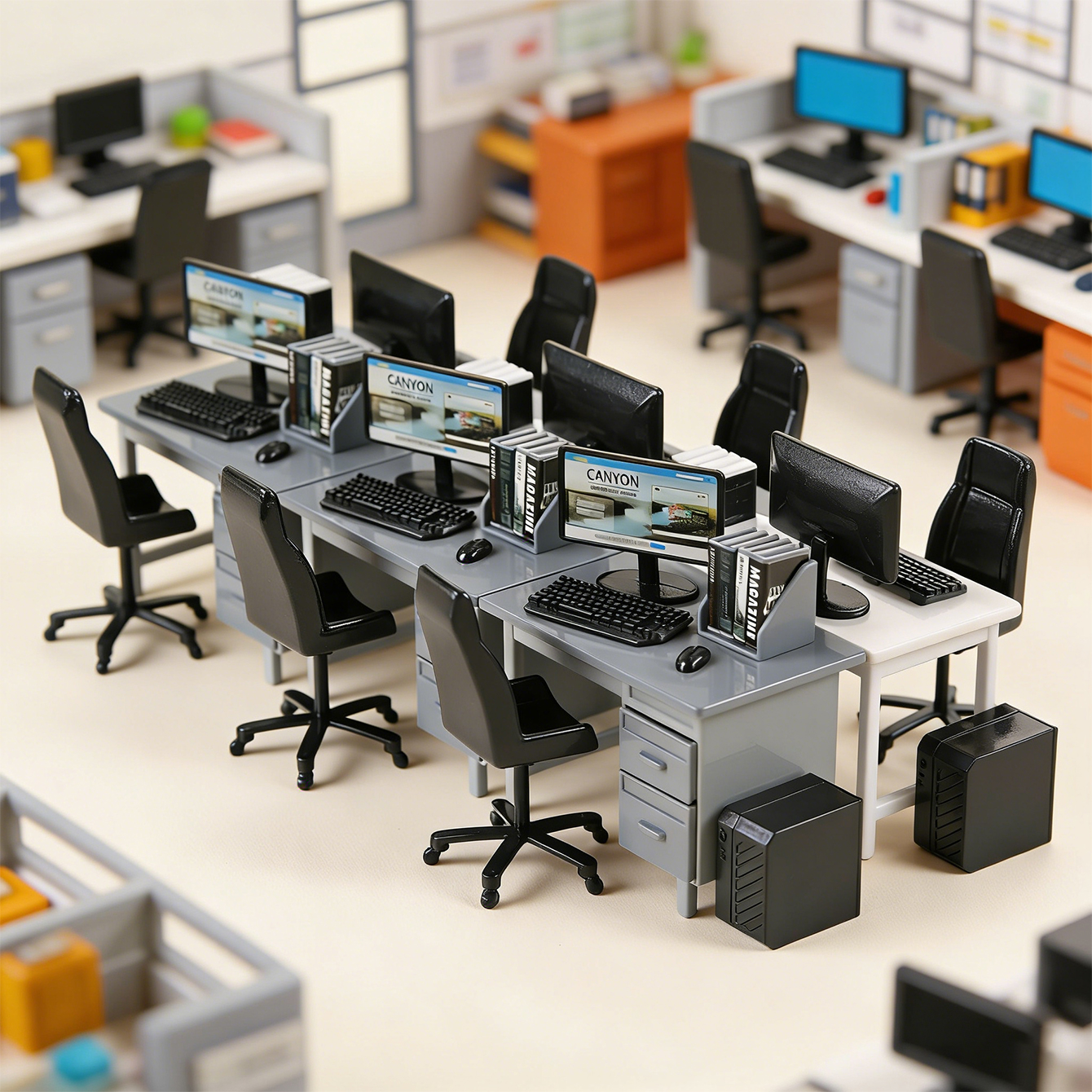 Miniature desk computer set: m - Art Craft House review and price