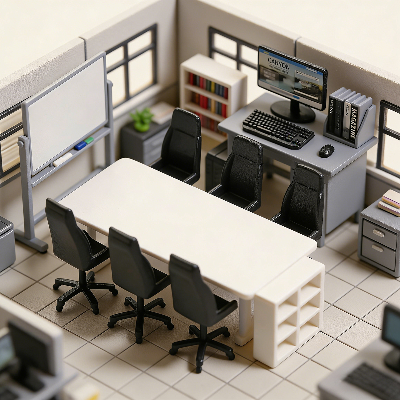 Miniature desk computer set: m - Art Craft House review and price
