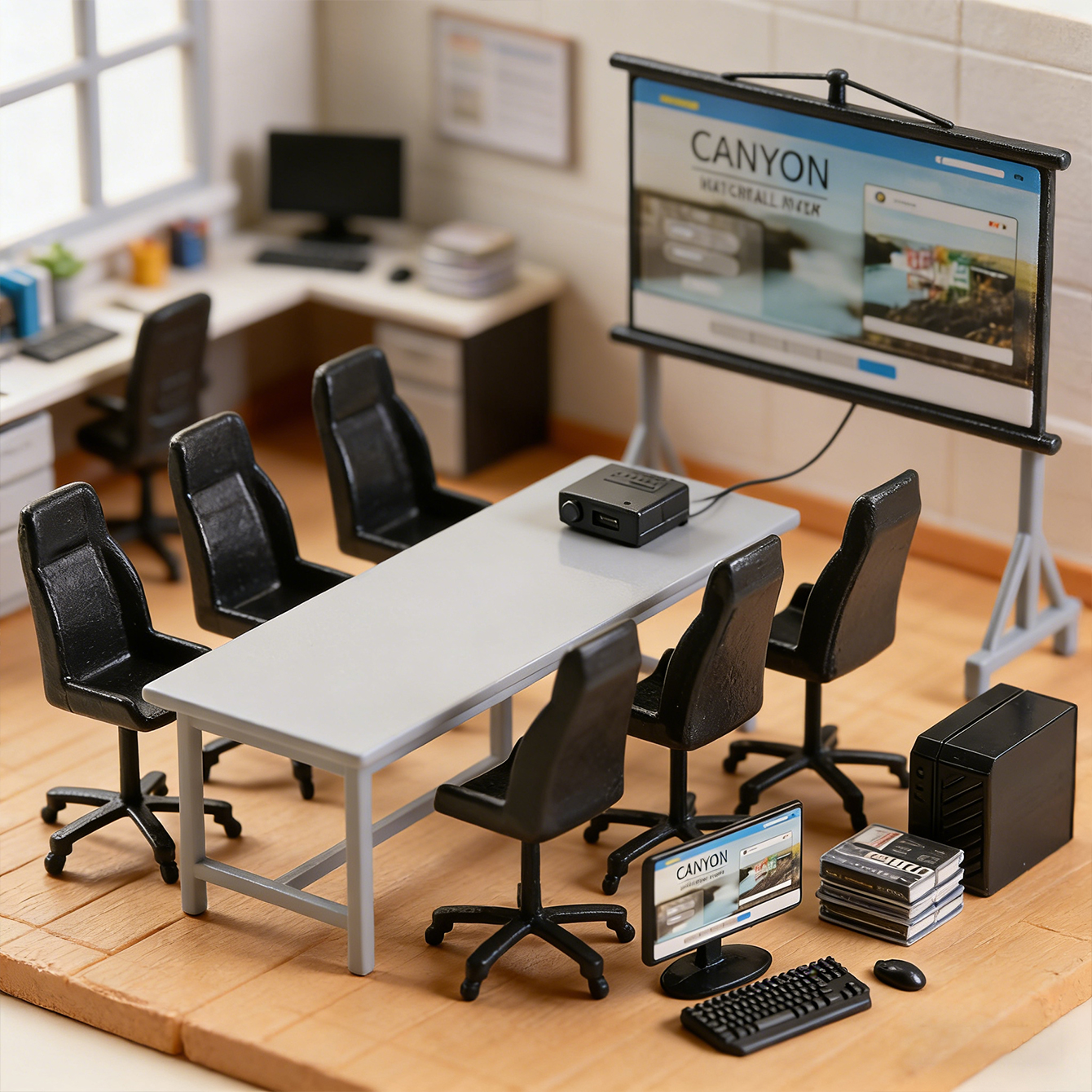 Miniature desk computer set: m - Art Craft House review and price