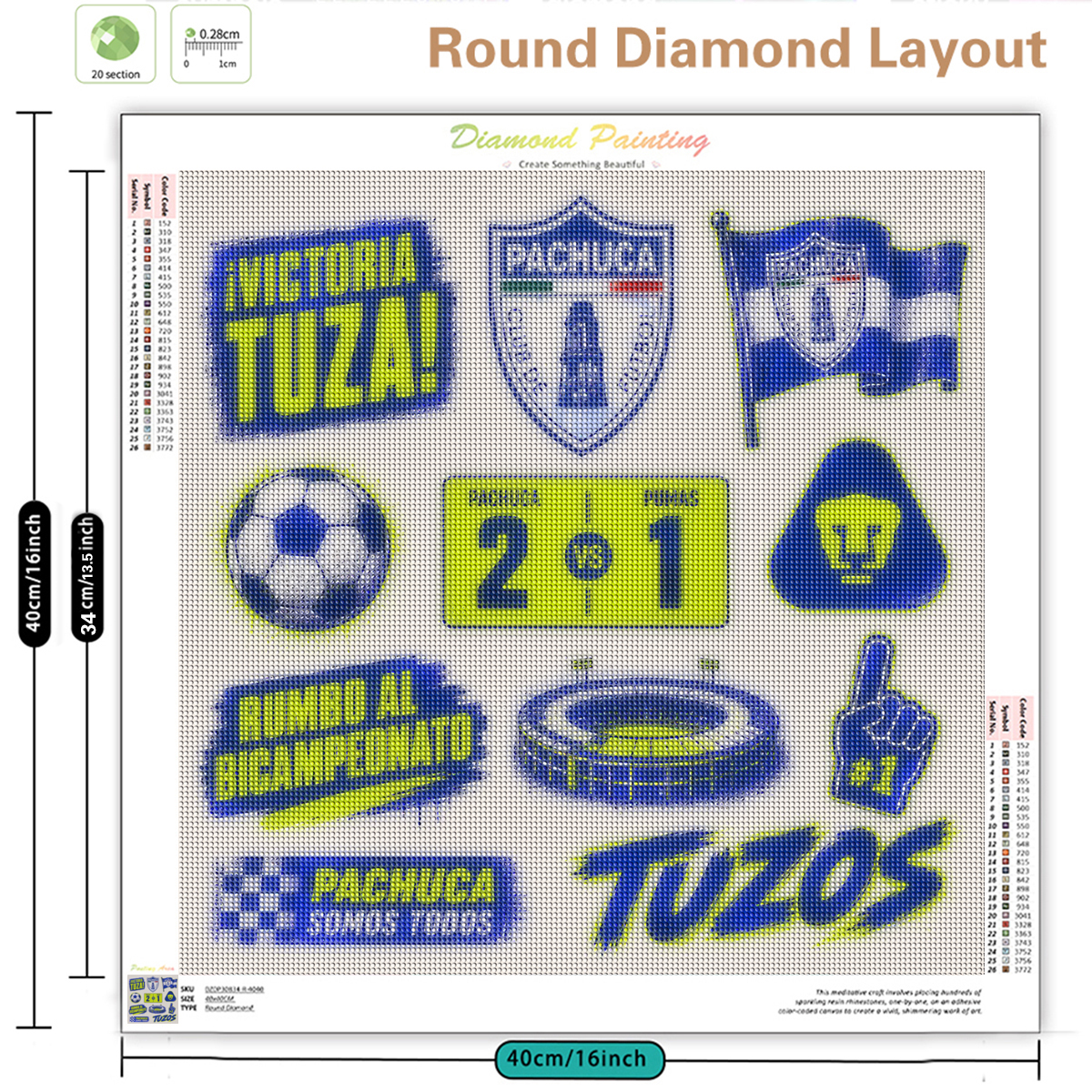 Maxico Football Diamond Painti - Art Craft Ideas With Paper review and price