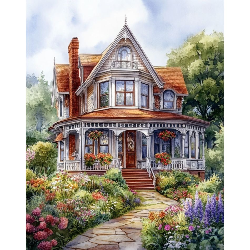 RUOPOTY White Villa Diamond Pa - Art Craft Ideas With Paper review and price