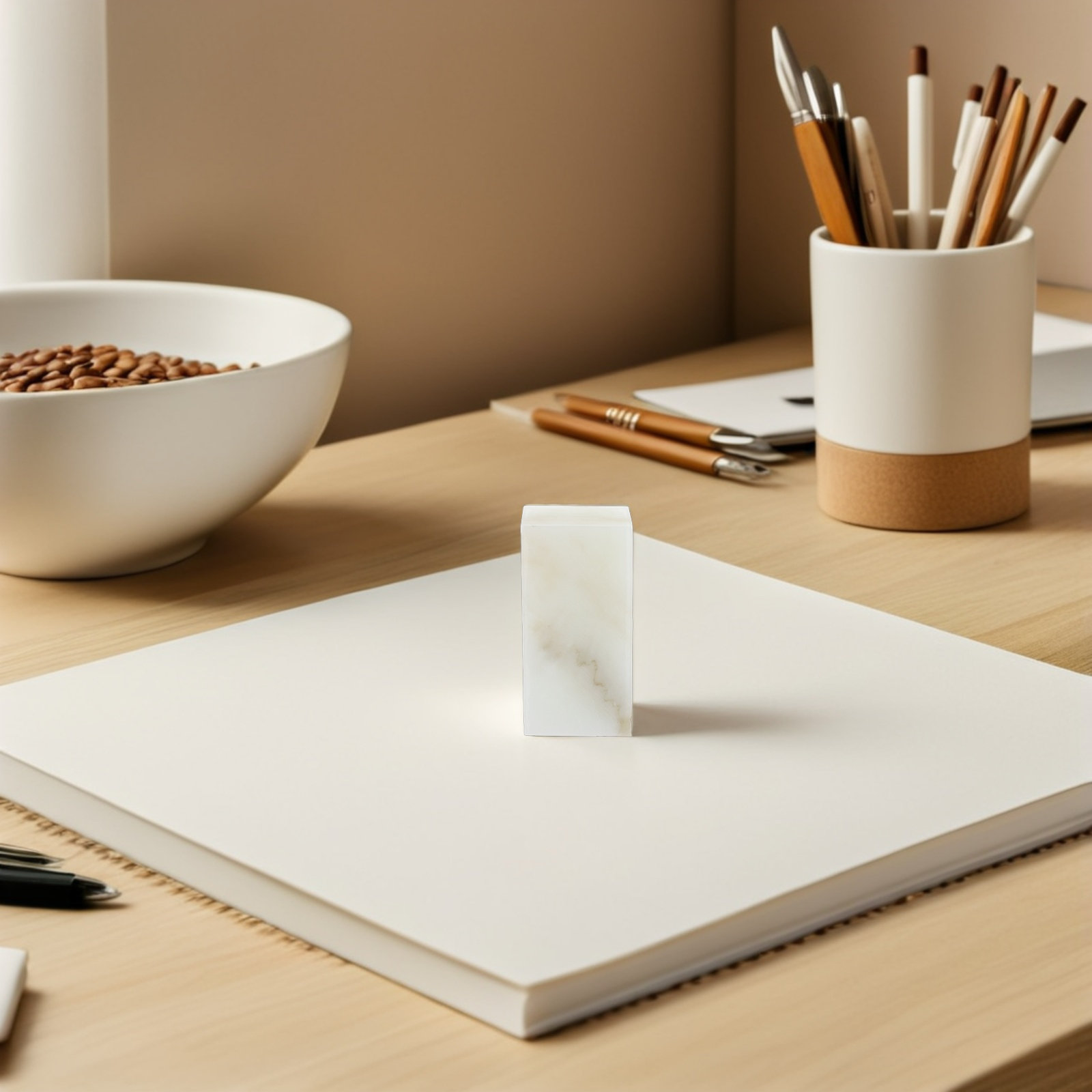 4Pcs Guangxi Stone Blank Seal  - Art Craft Names review and price