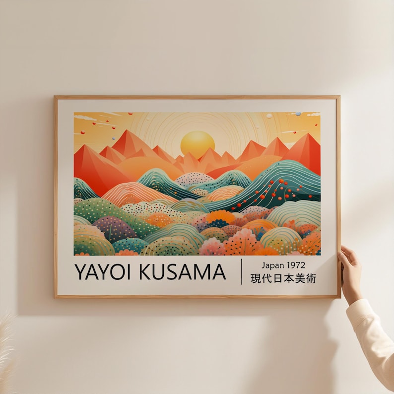 1pc Yayoi Kusama Abstract Land - Art Craft House review and price