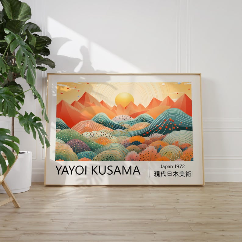 1pc Yayoi Kusama Abstract Land - Art Craft House review and price