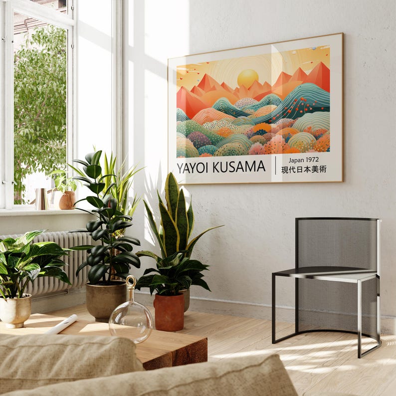 1pc Yayoi Kusama Abstract Land - Art Craft House review and price