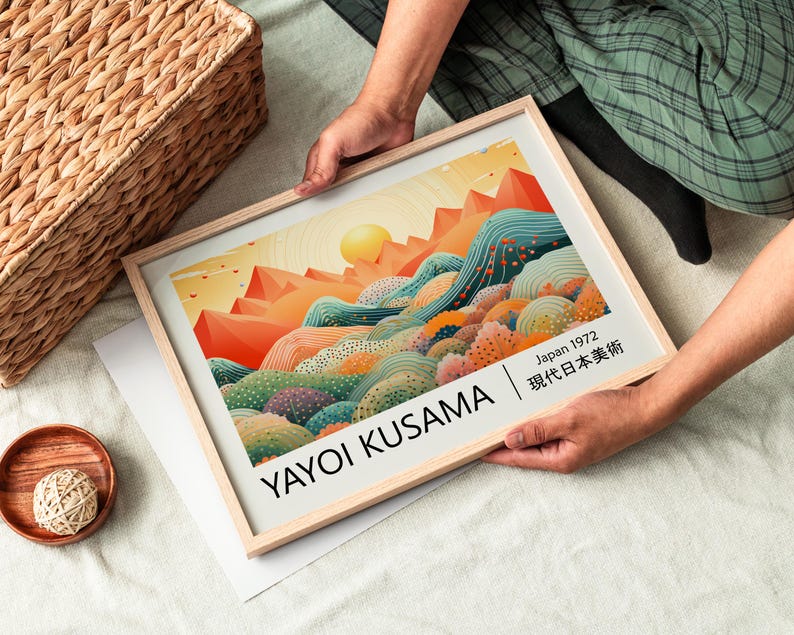 1pc Yayoi Kusama Abstract Land - Art Craft House review and price