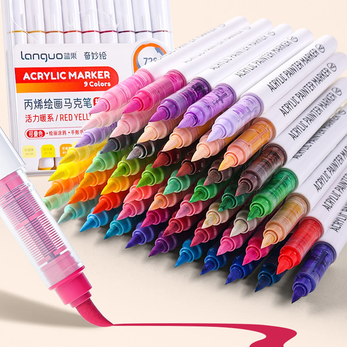 9pcs/Box MIX Color Acrylic Mar - Art Craft Book review and price