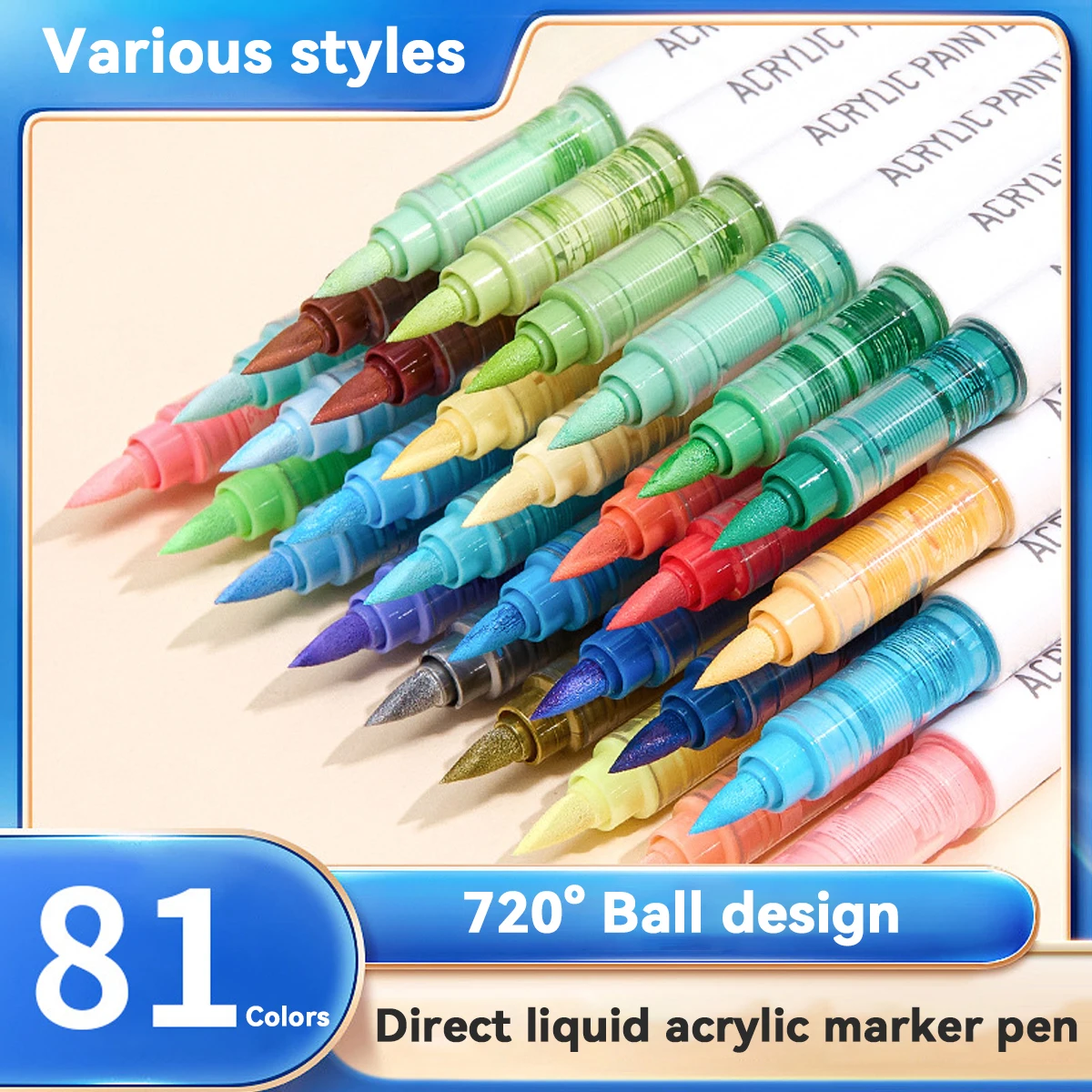 9pcs/Box MIX Color Acrylic Mar - Art Craft Book review and price