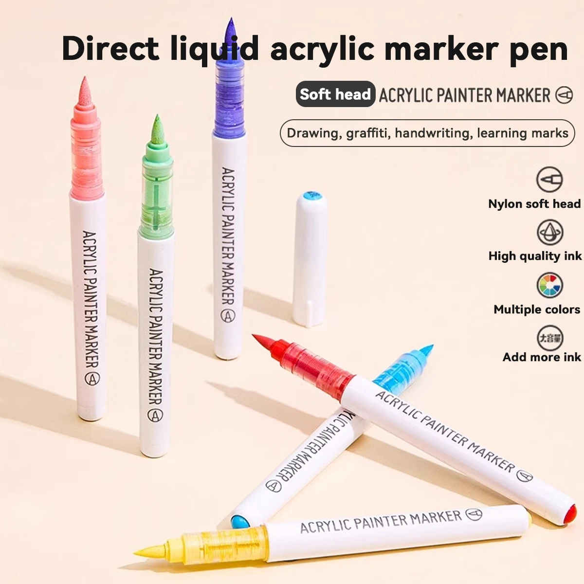 9pcs/Box MIX Color Acrylic Mar - Art Craft Book review and price