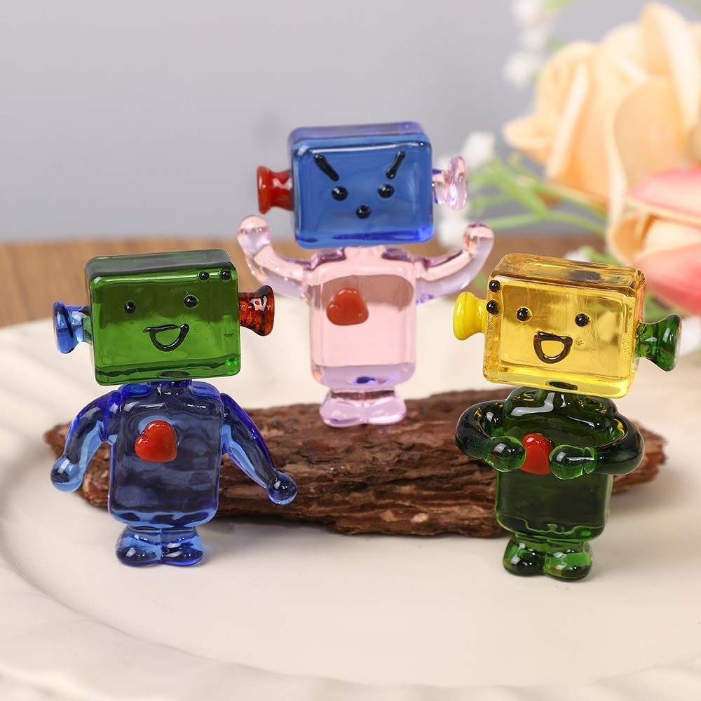 Mini Bonsai Decor Colorful Fac - Art Craft Robot review and price