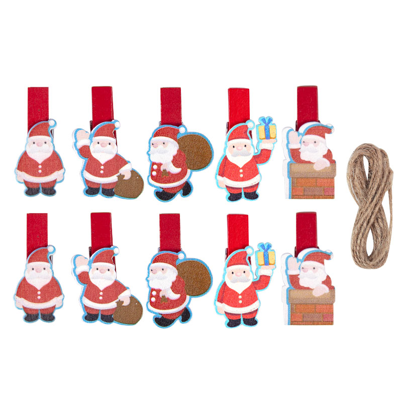 10/20pcs Christmas Wood Clips  - Art And Craft Xmas Tree review and price