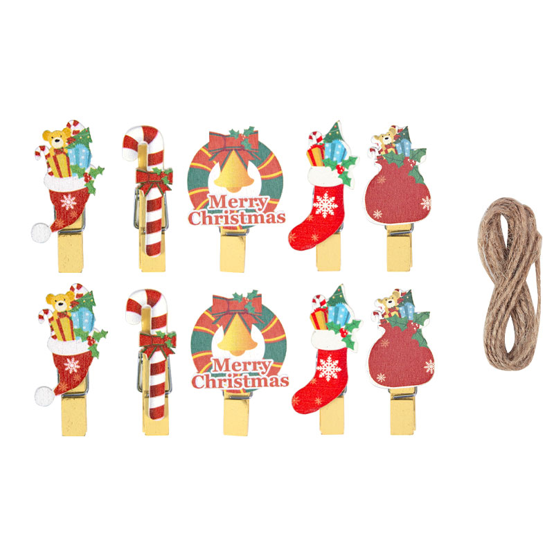 10/20pcs Christmas Wood Clips  - Art And Craft Xmas Tree review and price