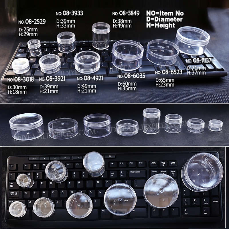 Many Sizes Clear Round Box Pla - Art Craft Description review and price