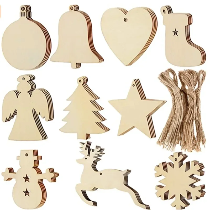 30pcs Unfinished Wooden Christ - Art And Craft Xmas Tree review and price