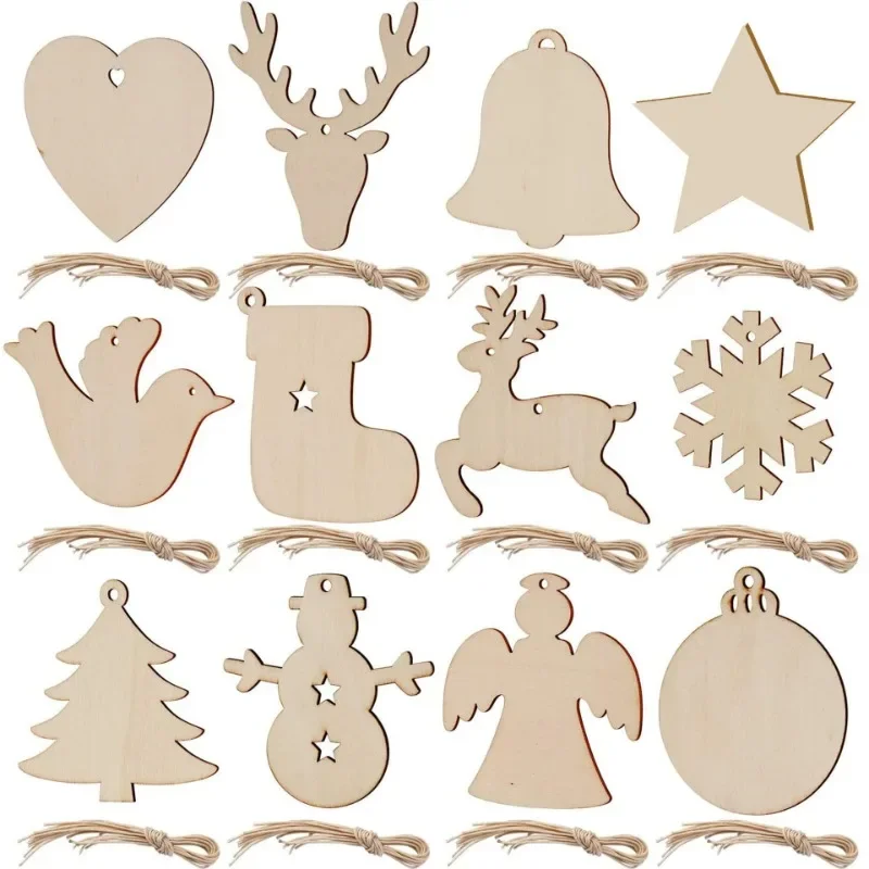 30pcs Unfinished Wooden Christ - Art And Craft Xmas Tree review and price