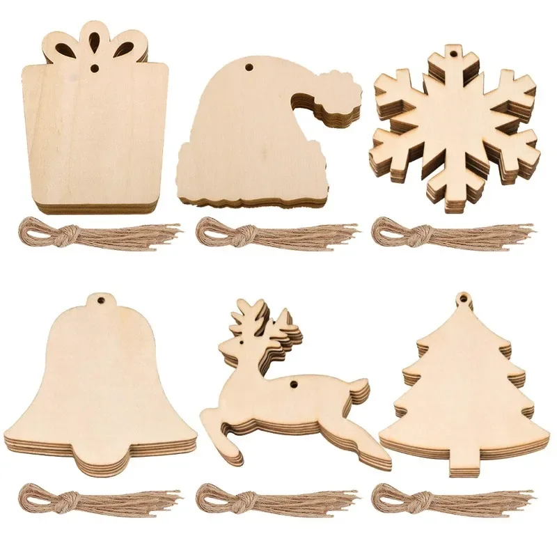 30pcs Unfinished Wooden Christ - Art And Craft Xmas Tree review and price