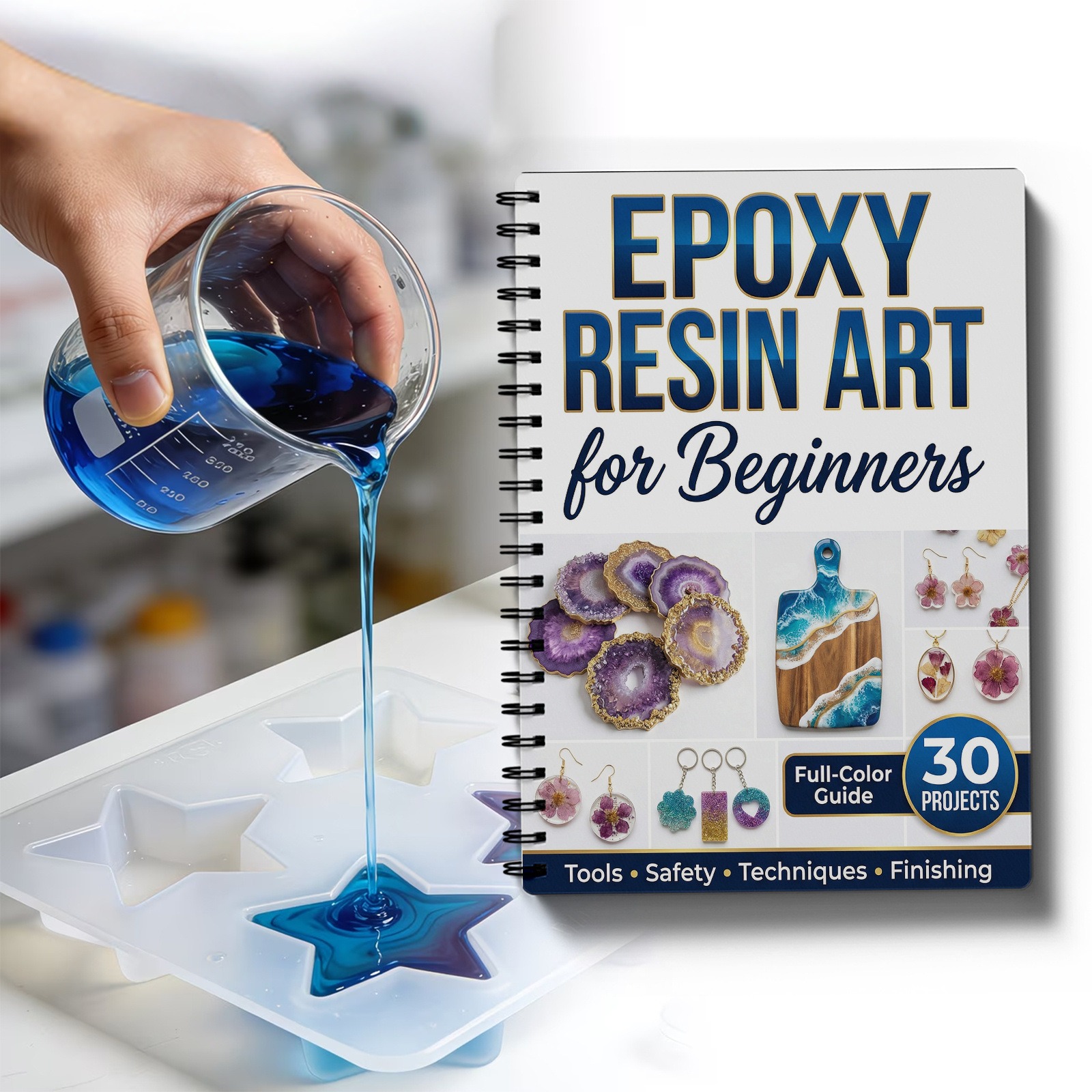 Epoxy Resin Art Book Guide Lea - Art Craft Book review and price