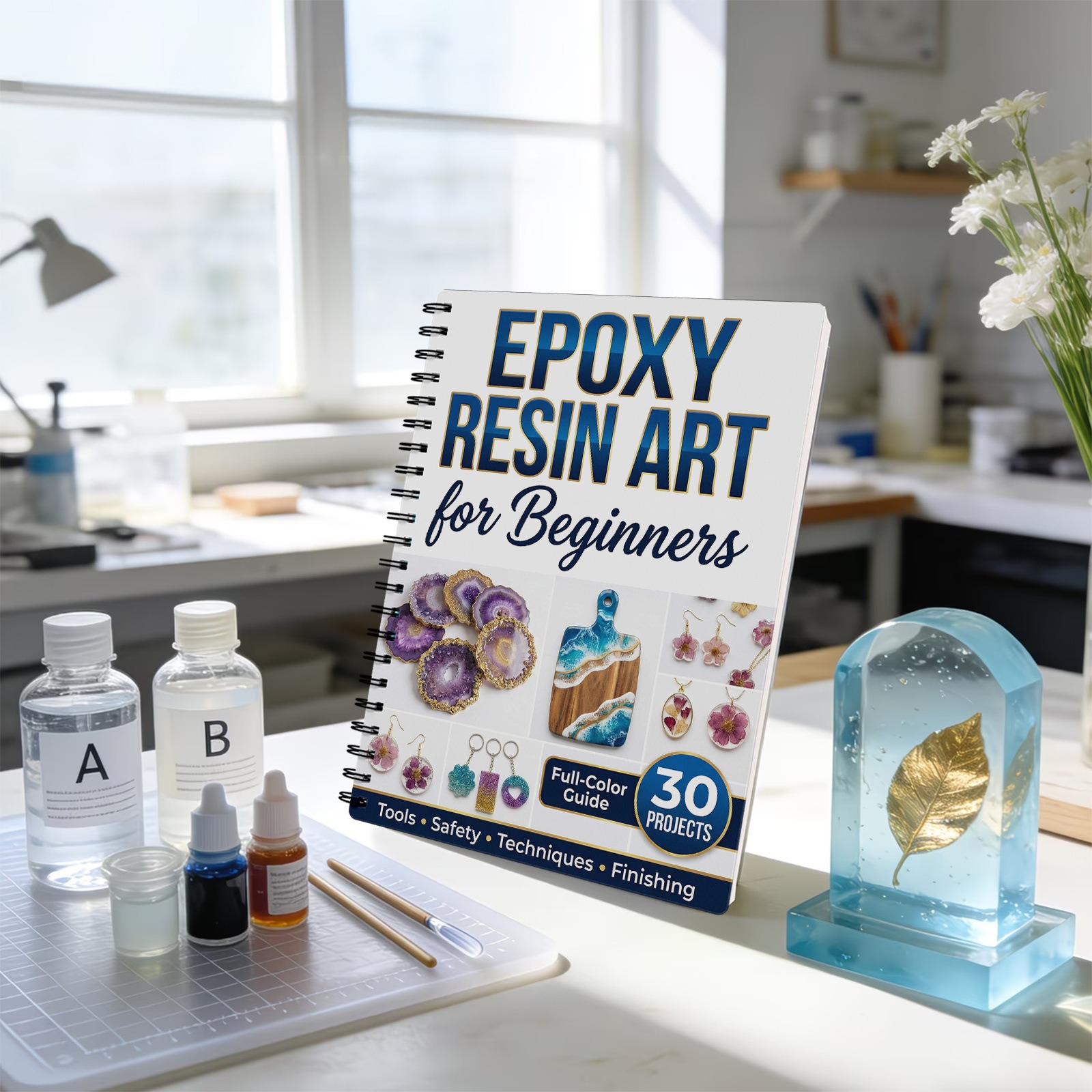 Epoxy Resin Art Book Guide Lea - Art Craft Book review and price