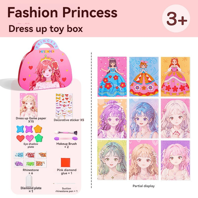 3 in 1 Princess Makeup Kit DIY - Art Craft Book review and price