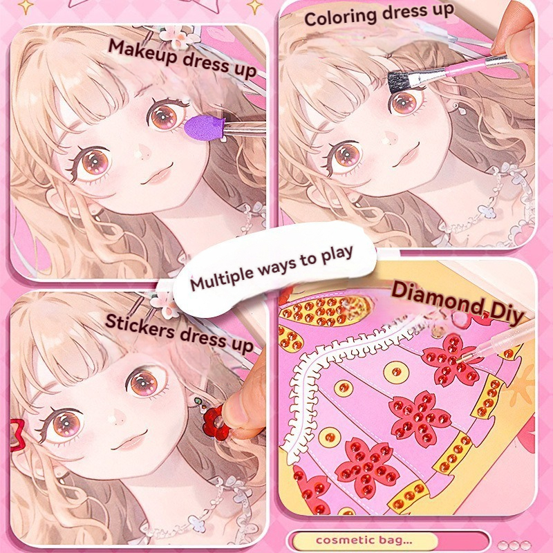 3 in 1 Princess Makeup Kit DIY - Art Craft Book review and price