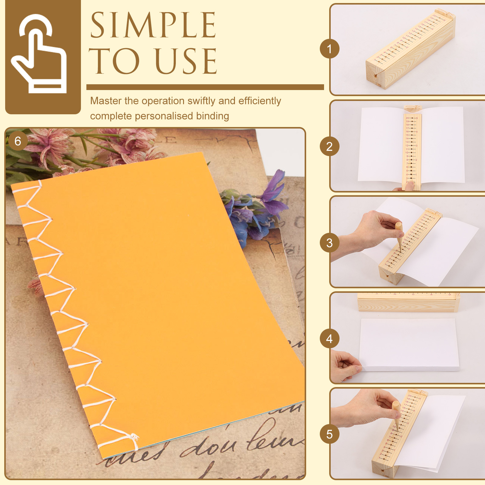 Wood Bookbinding Punching Crad - Bookbinding Supply Kit review and price