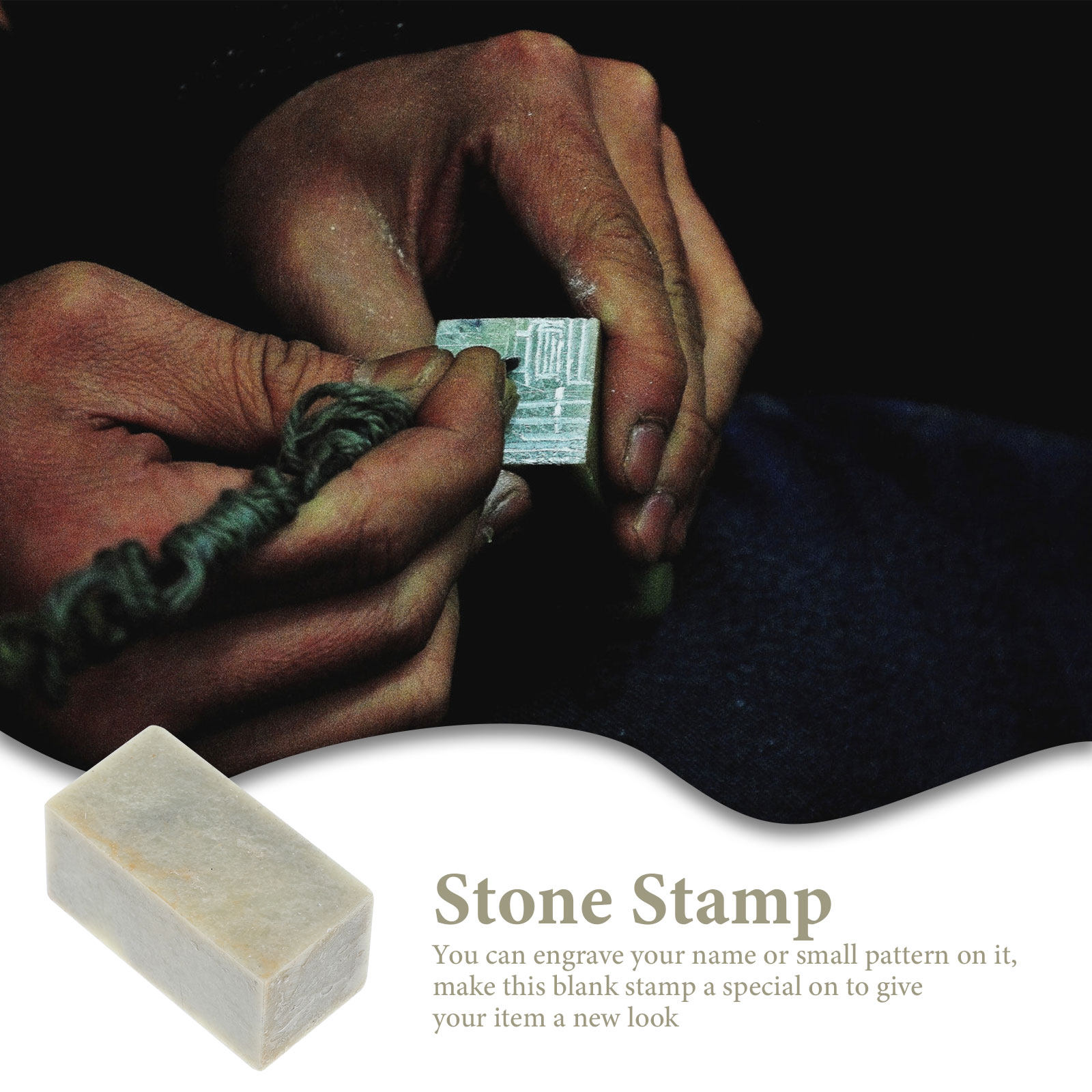 Natural Stone Seal Blank for D - Art Craft Names review and price