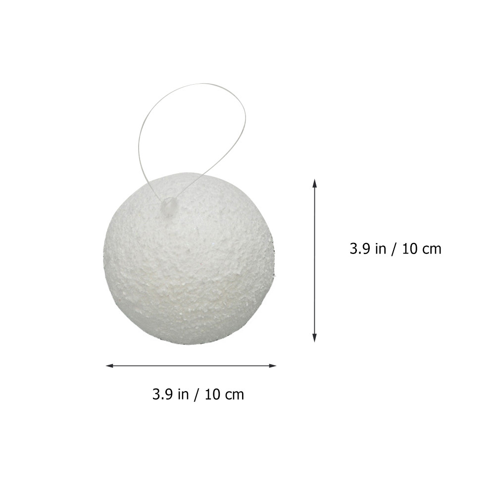 6Pcs White Xmas Ball Solid Den - Art And Craft Xmas Tree review and price