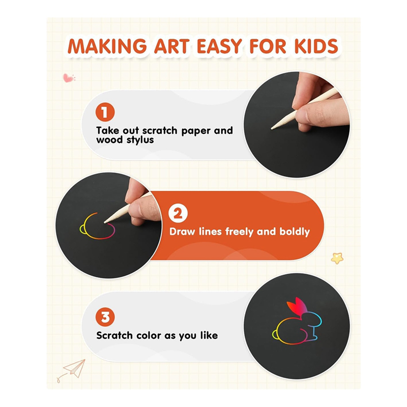 AS96-Scratch Paper Art Crafts  - Art Craft Game review and price