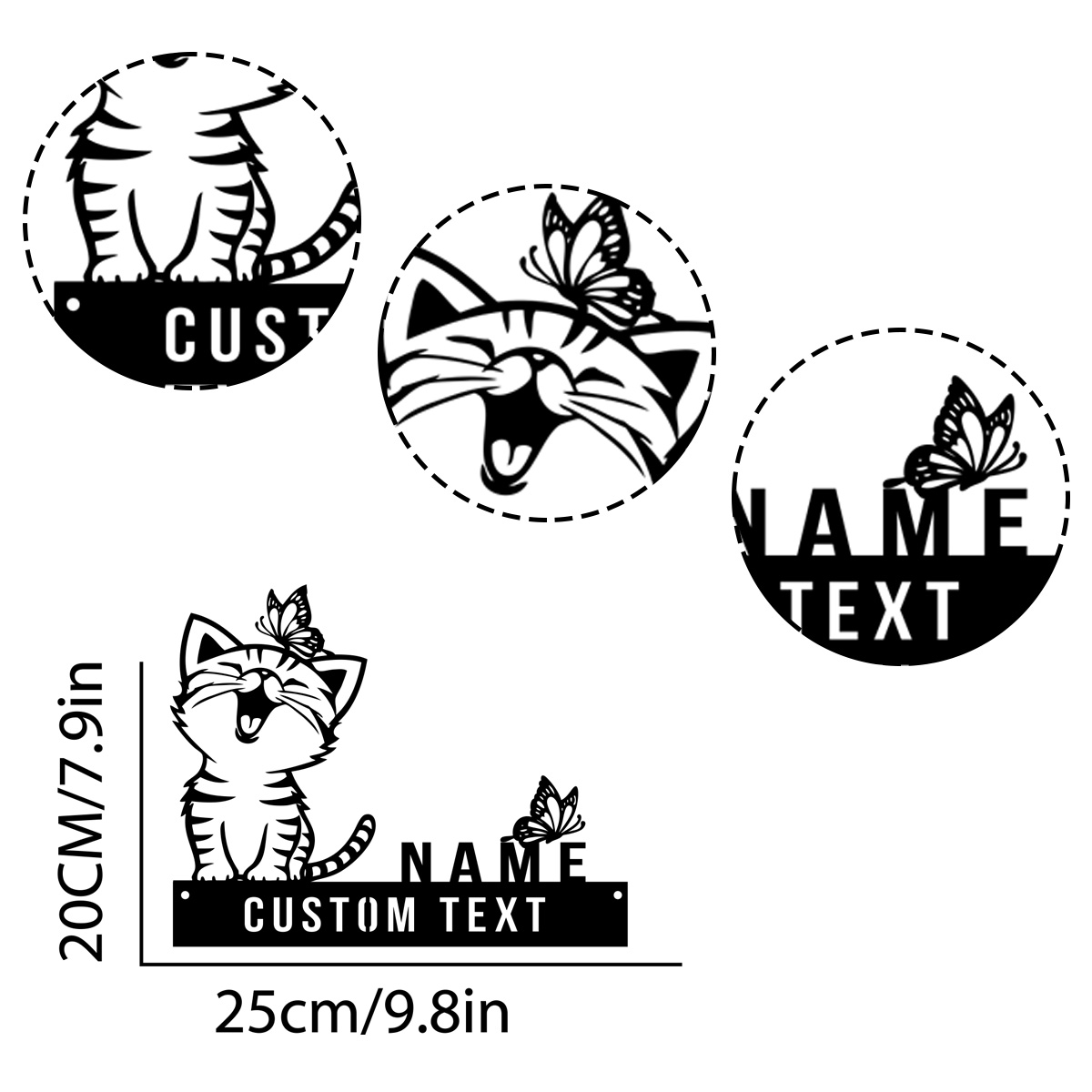 Lovely Cat With Butterfly Desk - Art Craft Names review and price