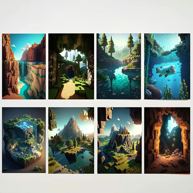 M-Minecraft Poster Mine Game P - Art Craft Game review and price