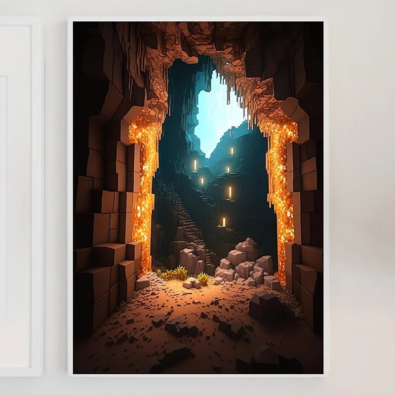 M-Minecraft Poster Mine Game P - Art Craft Game review and price