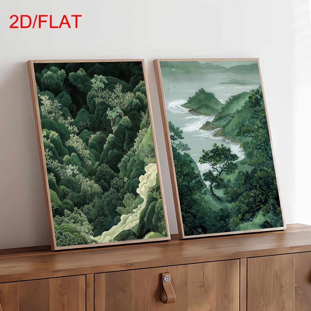 2pcs Modern Green Forest Mount - Art Craft House review and price