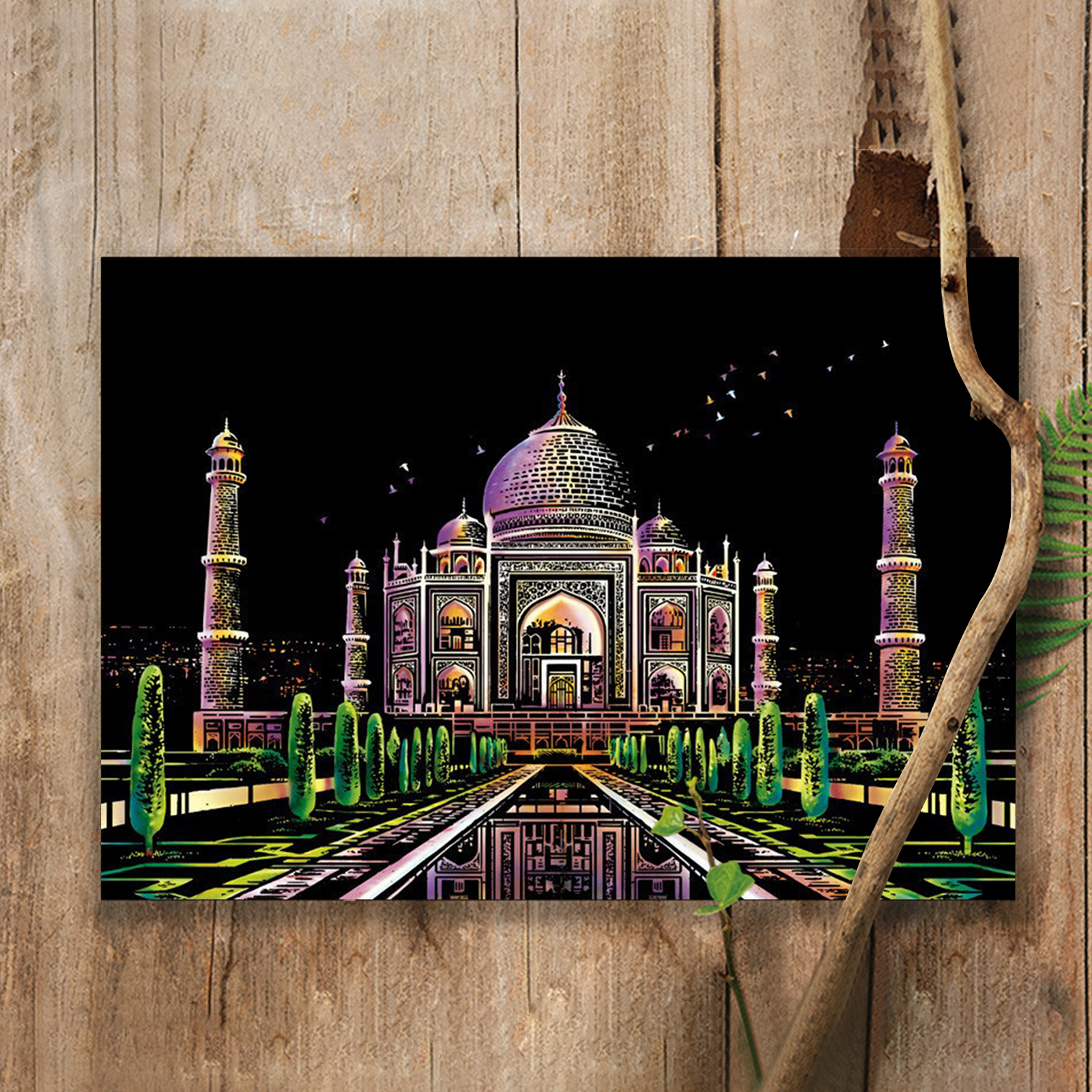 Night Scene Rainbow Scratch Pa - Art Craft Night review and price