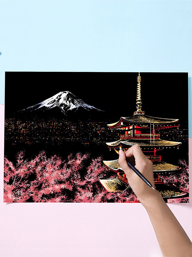 Night Scene Rainbow Scratch Pa - Art Craft Night review and price