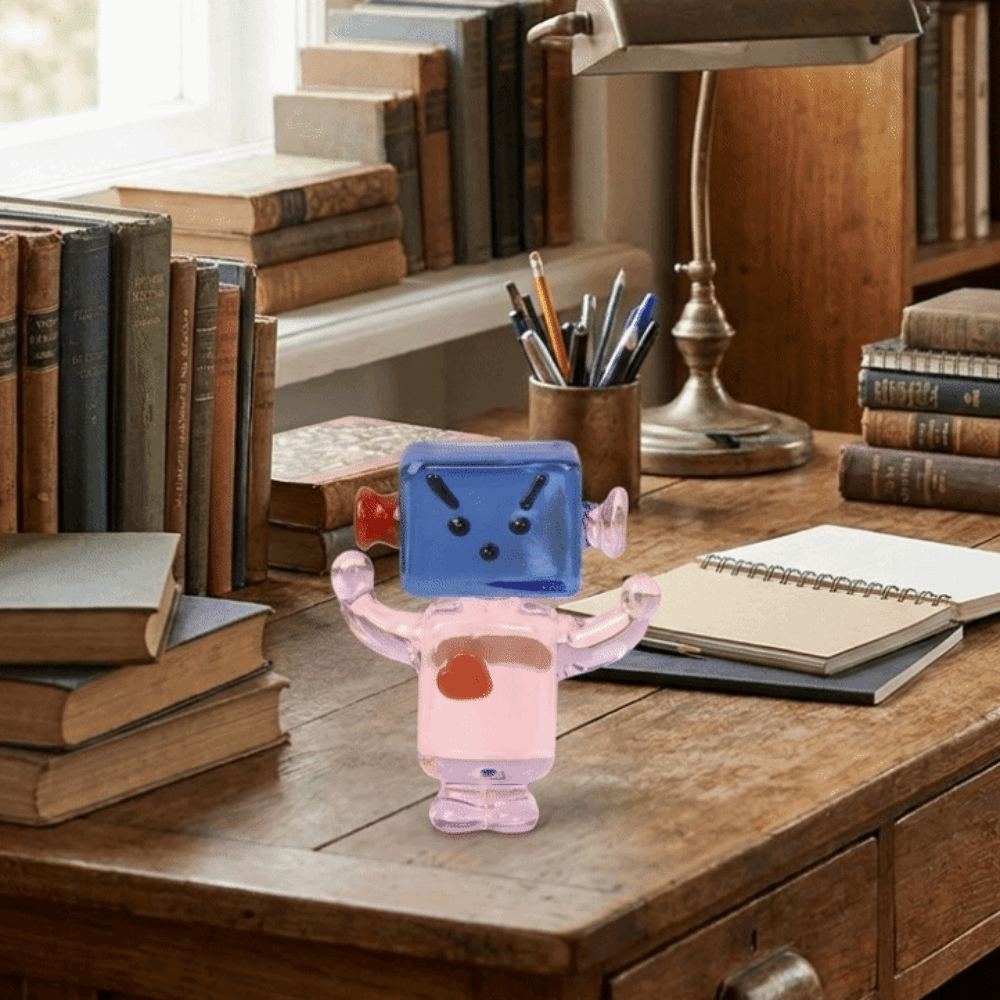 Cute Colorful Face Robot Ornam - Art Craft Robot review and price