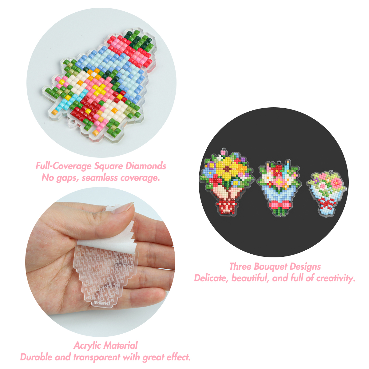 FOREVER YOUNG 3PCS Bouquet Acr - Art Craft Adult review and price