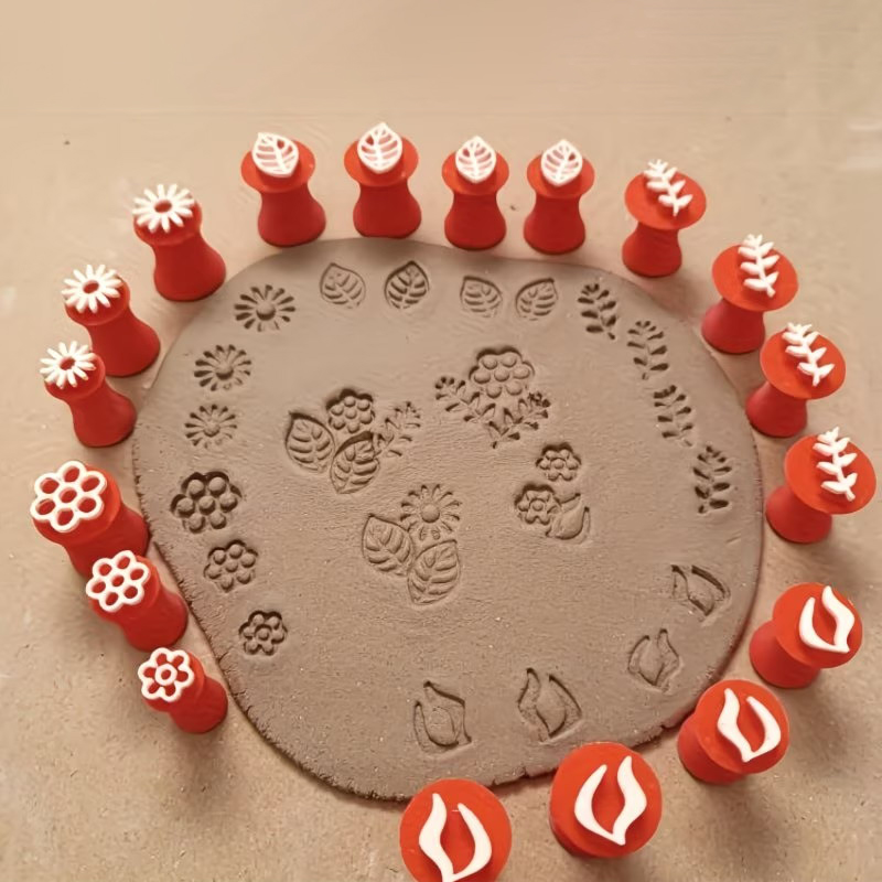 6 Piece Clay Stamp Molding Kit - Artwork Craft review and price