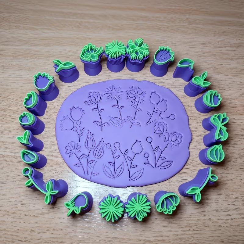 6 Piece Clay Stamp Molding Kit - Artwork Craft review and price