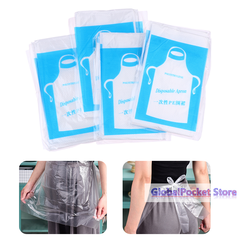 25pcs Disposable Aprons Clear  - Art Craft Adult review and price